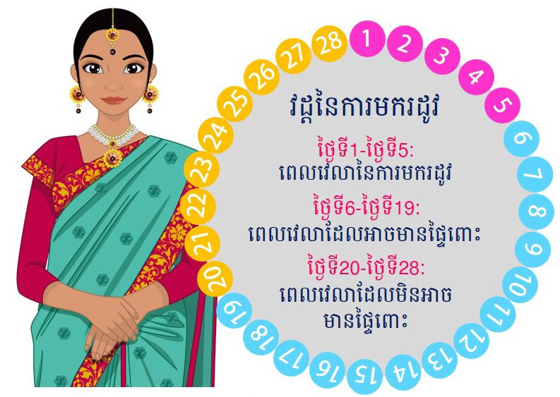 ការផ្លាស់ប្ដូររាងកាយ ក្នុងវដ្ត ២៨ ថ្ងៃ